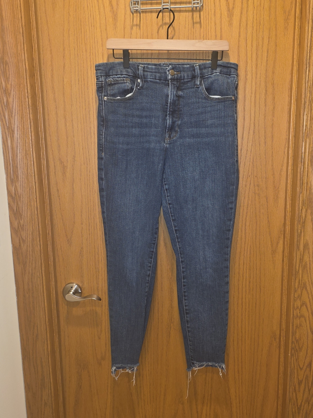 Good American Dark Blue High-Rise Skinny Jeans